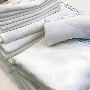 Cotton Triple Embroidered Bath Towels (Set of 2)