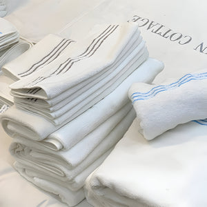 Cotton Triple Embroidered Bath Towels (Set of 2)