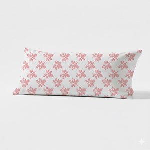 Delicate Leaf Seamless Pattern Lumbar Pillow Cover