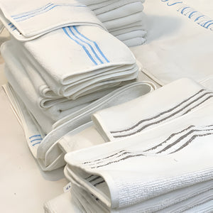 Cotton Triple Embroidered Bath Towels (Set of 2)