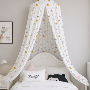 Dog Paw Woof Printed Canopy