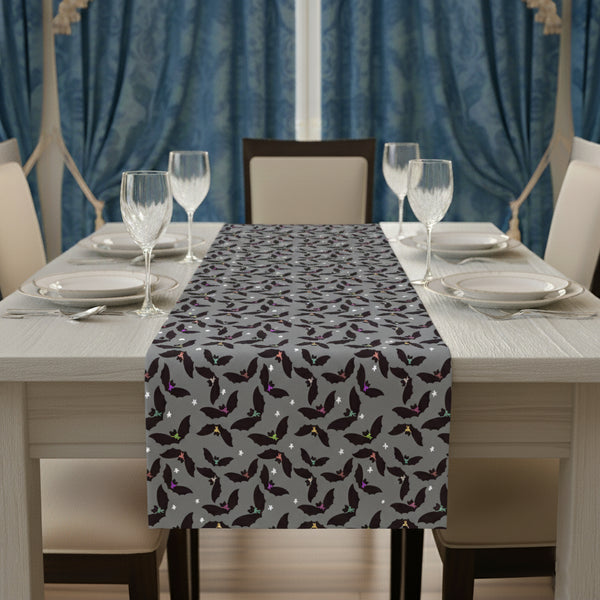 Bat Printed Table Runner For Halloween