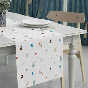 Christmas Elements Pattern Table Runner