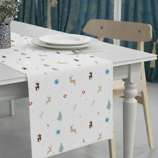 Christmas Elements Pattern Table Runner