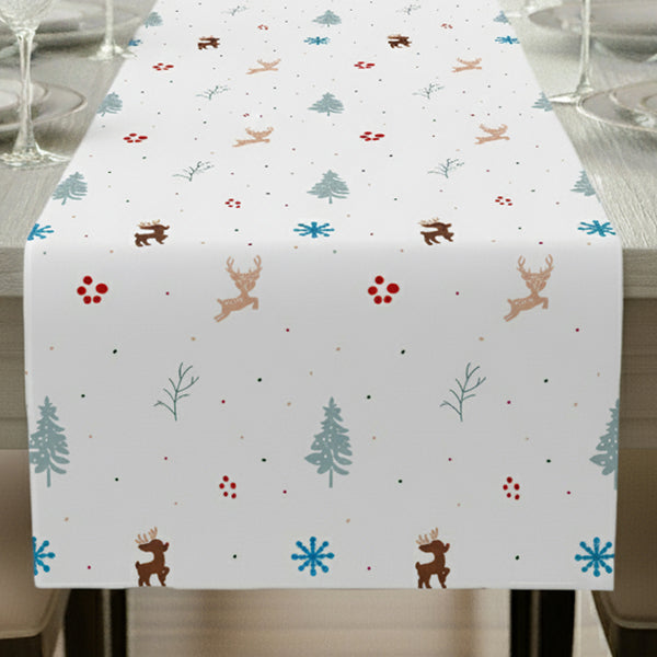 Christmas Elements Pattern Table Runner