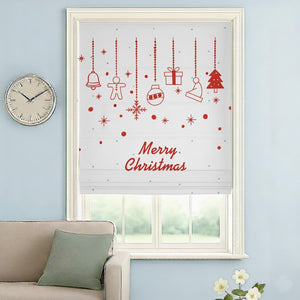 Christmas Ornament Roman Shades
