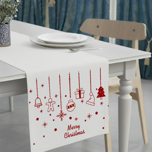 Christmas Ornaments Table Runner