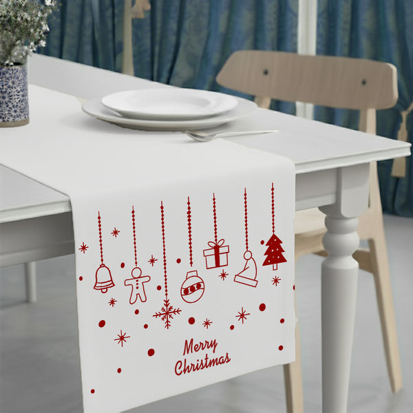 Christmas Ornaments Table Runner
