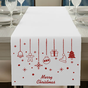 Christmas Ornaments Table Runner