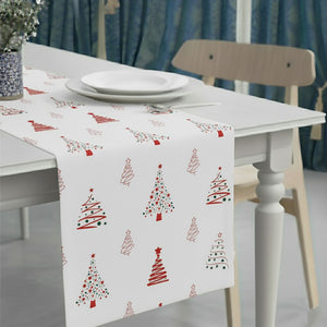 Christmas Tree & Star Pattern Table Runner