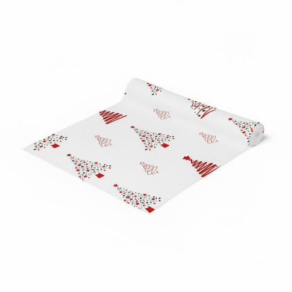 Christmas Tree & Star Pattern Table Runner