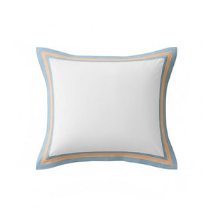 Contrast Border Frame Cotton Euro Sham