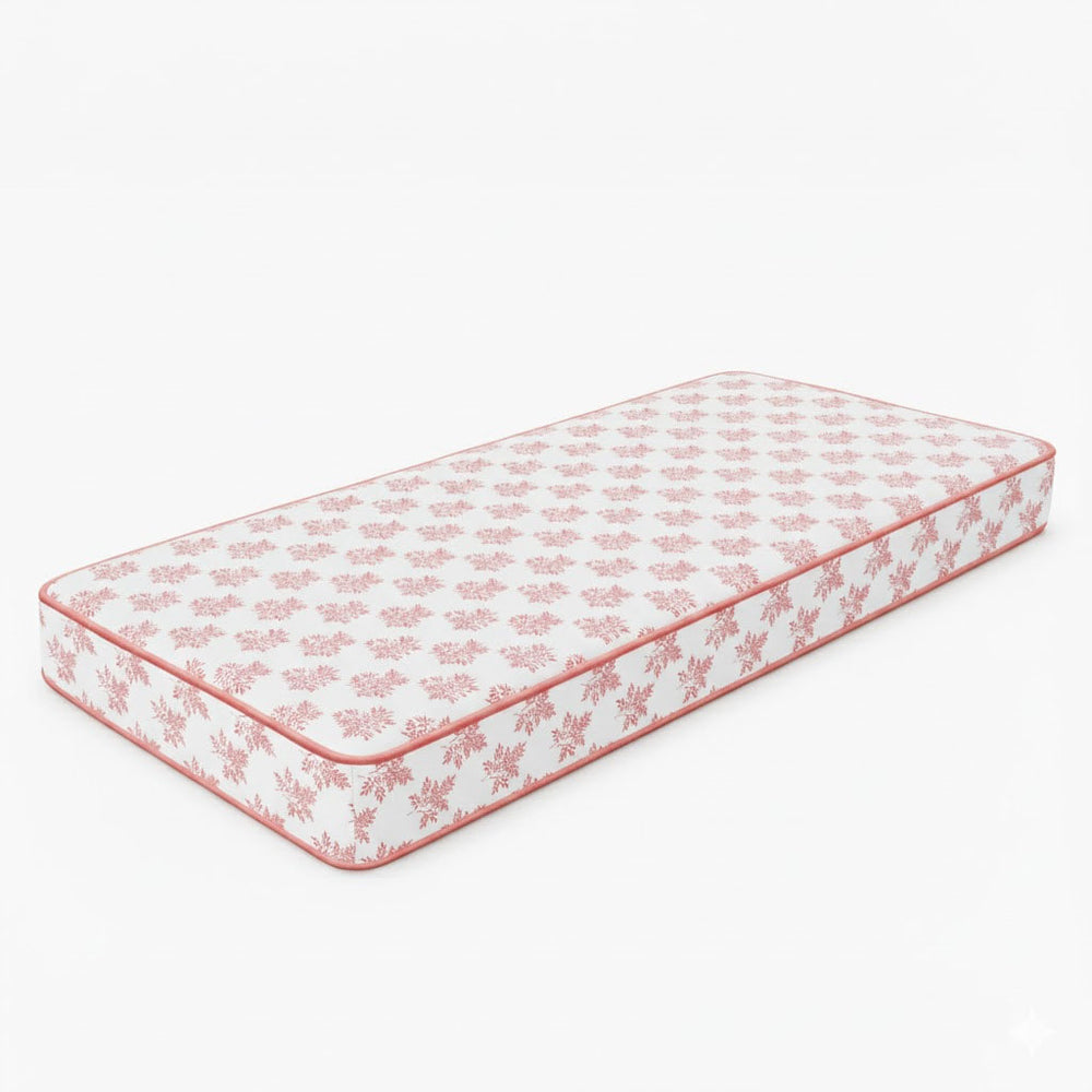 Delicate Leaf Seamless Pattern Bench Cushion