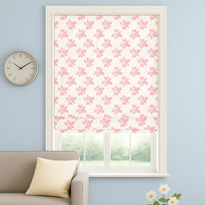 Delicate Leaf Seamless Pattern Roman Shade