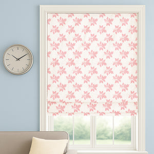 Delicate Leaf Seamless Pattern Roman Shade