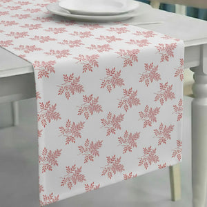 Delicate Leaf Seamless Pattern Table Runner
