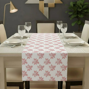 Delicate Leaf Seamless Pattern Table Runner