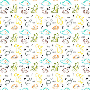 Dinos Themed Mesh Crib Liner