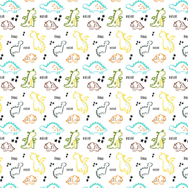 Dinos Themed Mesh Crib Liner