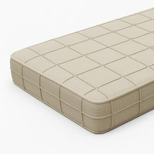 Natural Jute Stripe Custom Bench Cushion - Water Resistance