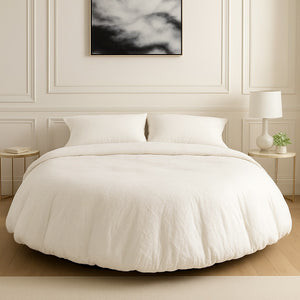Linen Round Comforter