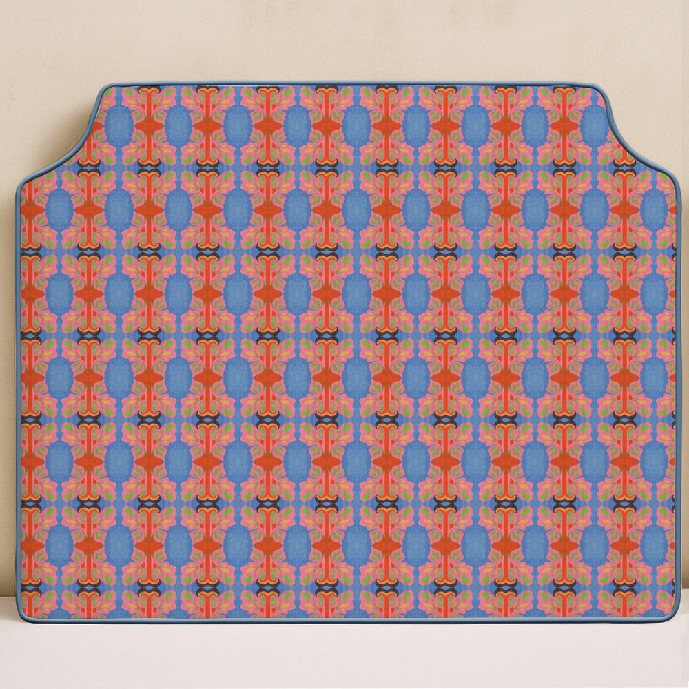 Symmetric Butterfly Watercolor Bed Headboard