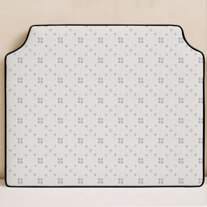 Pale Blue Snowflake Pattern Printed Headboard