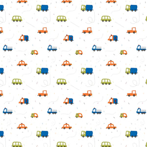 Vehicles Themed Mesh Crib Liner