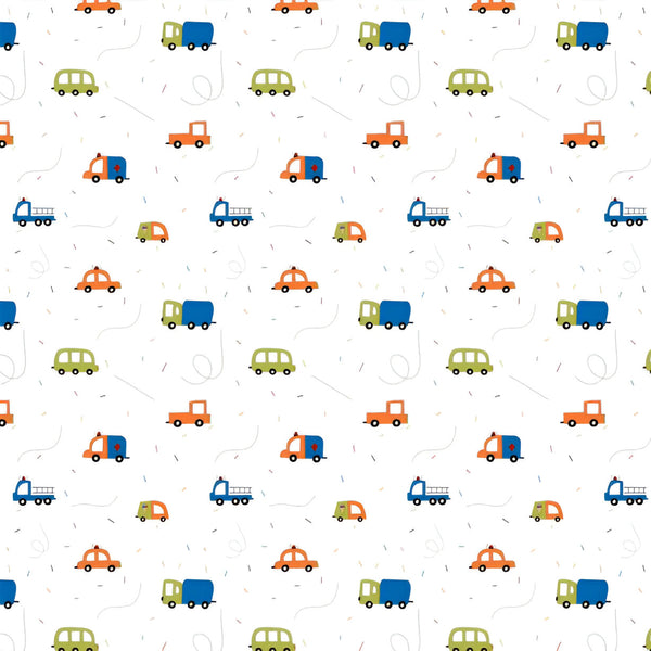 Vehicles Themed Mesh Crib Liner