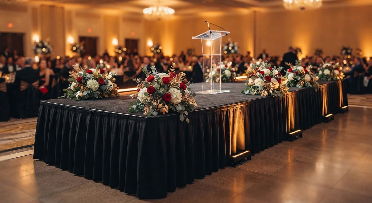 The Complete Guide to Stage Skirt Installation: How to Attach Stage Skirting with Velcro Strips for Professional Events