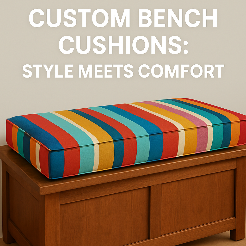 Custom Bench Cushions for Indoor & Outdoor Comfort | Pushplinen