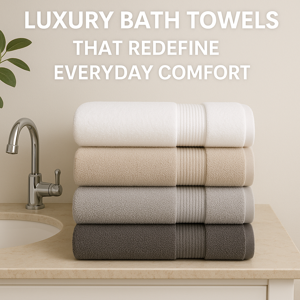 Luxury Bath Towels for Spa-Like Comfort at Home | Pushplinen