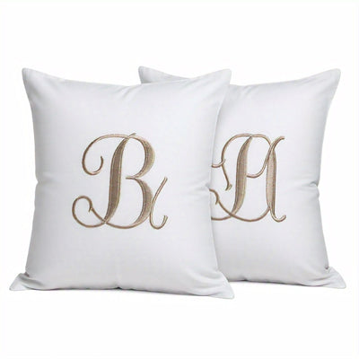 Elevate your bedding style with monogram pillow shams