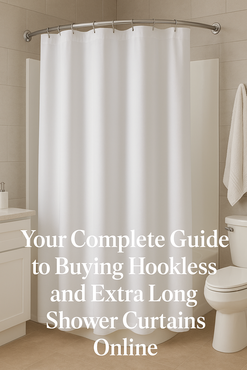 Your Complete Guide to Buying Hookless and Extra Long Shower Curtains Online