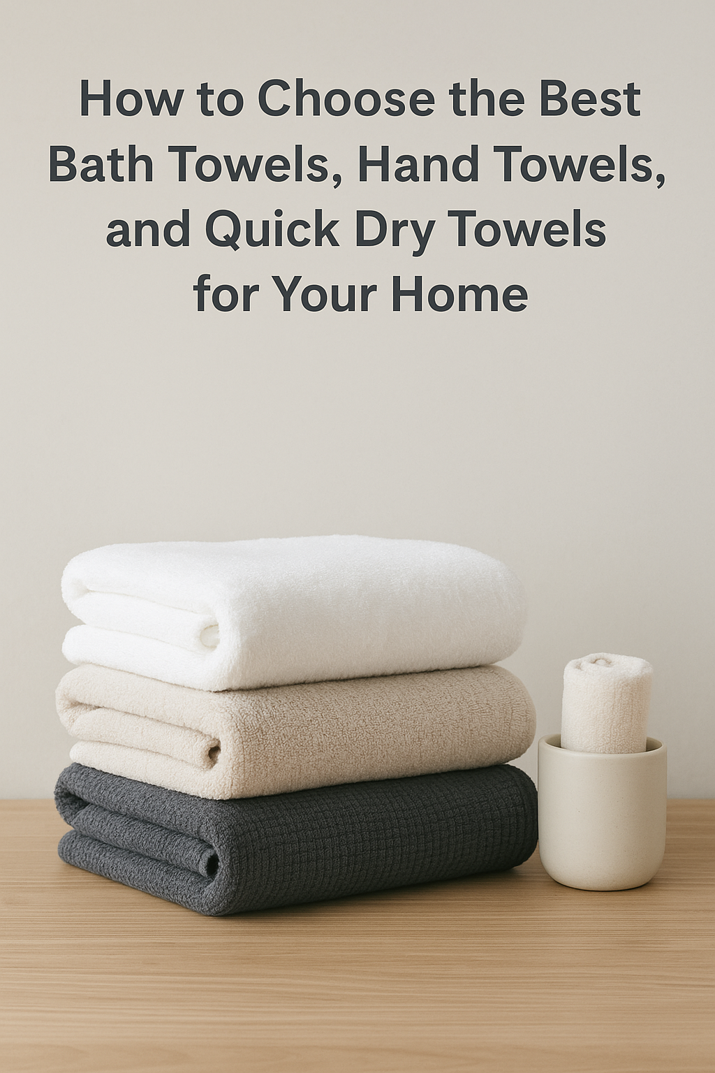 How to Choose the Best Bath Towels, Hand Towels, and Quick Dry Towels for Your Home