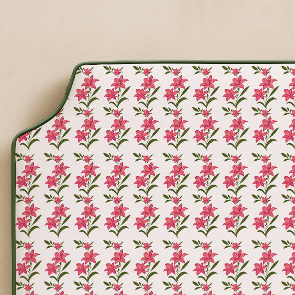 Pink Lily Floral Headboard