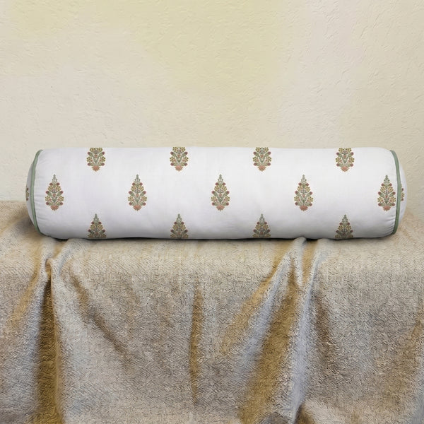 Floral Symmetric Blossom Pattern Bolster