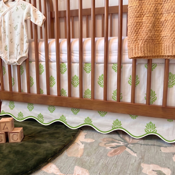 Heritage Leaf Crib Skirt