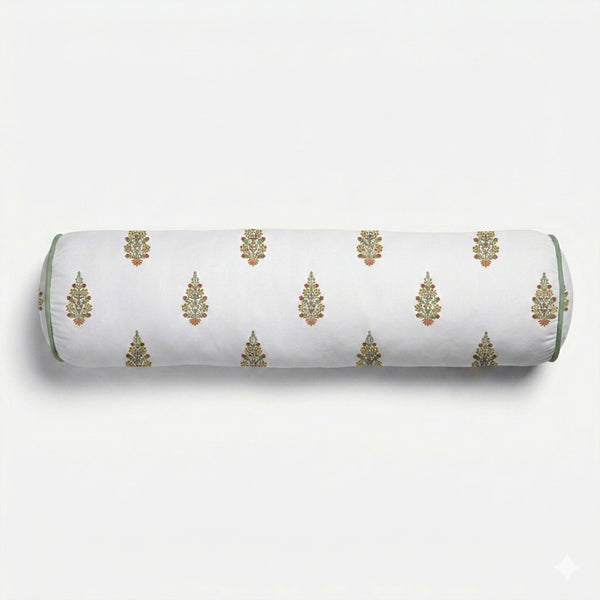 Floral Symmetric Blossom Pattern Bolster