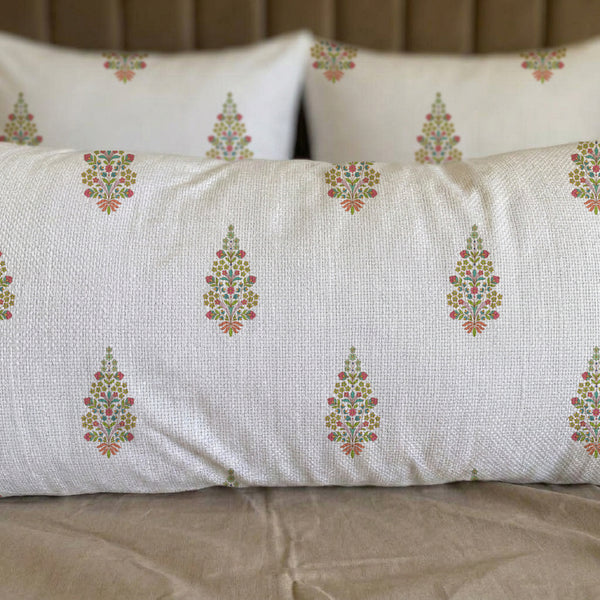 Floral Symmetric Blossom Pattern Lumbar
