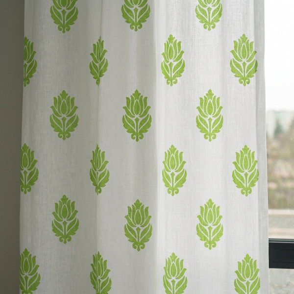 Heritage Leaf Curtain (Set of 2)