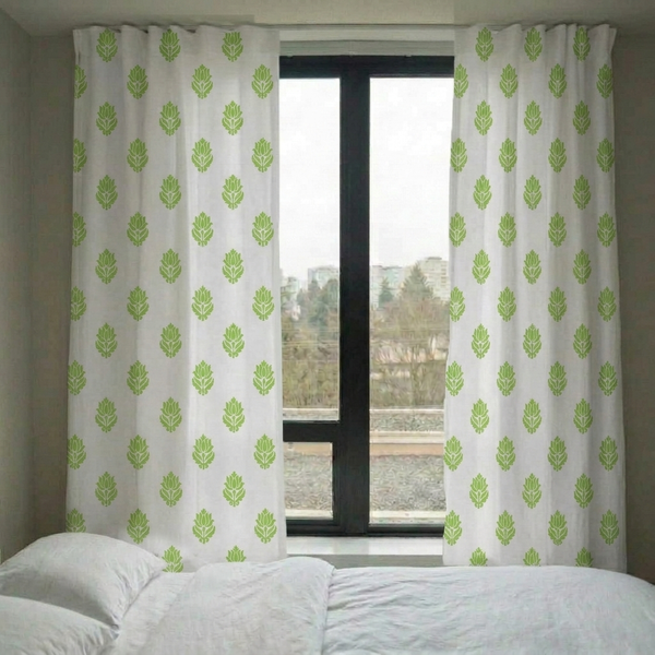 Heritage Leaf Curtain (Set of 2)
