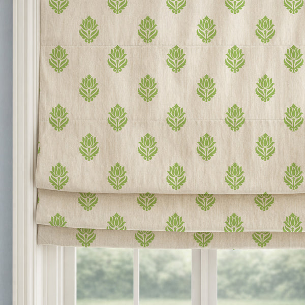 Heritage Leaf Bench Roman Shades