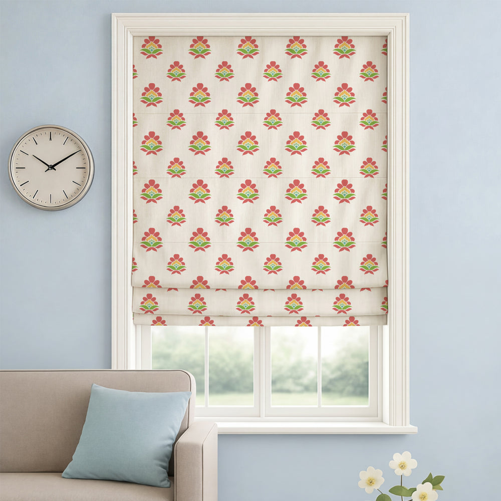 Serene Petal Roman Shades