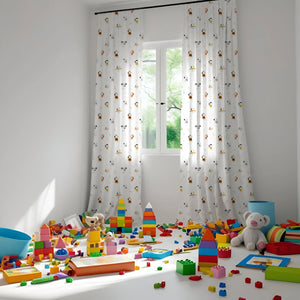 Cartoon Snoopy Themed Baby Room Curtain