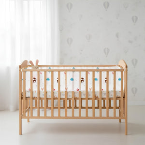 Christmas Raindeer Themed Mesh Crib Liner