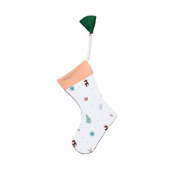 Christmas Elements Pattern Printed Stockings