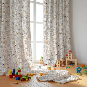 Dog Themed Baby Room Curtain