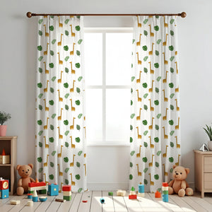 Giraffe Themed Baby Room Curtain