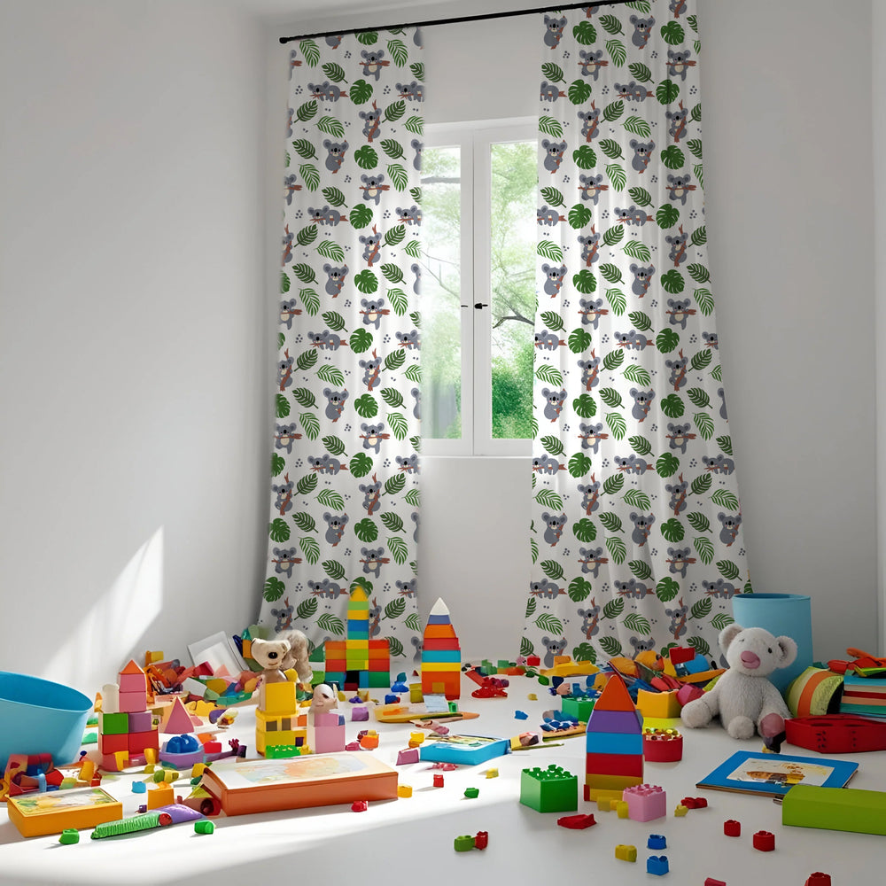 Koala Themed Baby Room Curtain